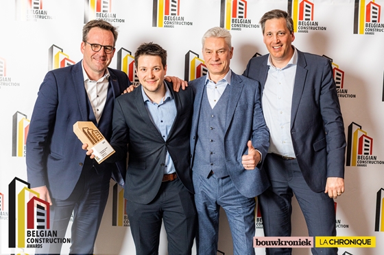 Ingenium wint met BIMvisible een innovatie-award op de 'Belgian Construction Awards'